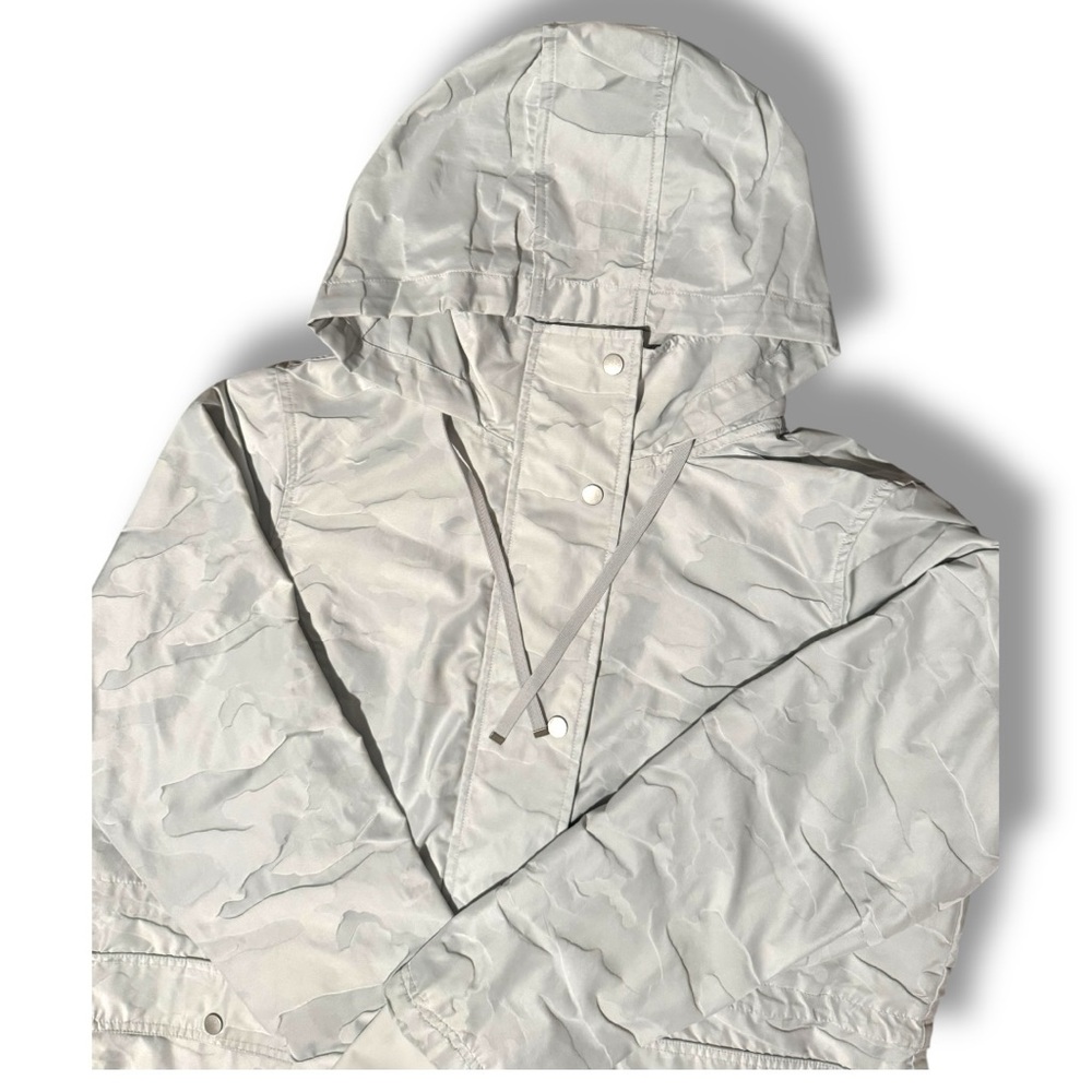 🧥 Athletic Works Light Gray Camo Hooded Anorak Jacket/Quilted Insert XL - Picture 5 of 7